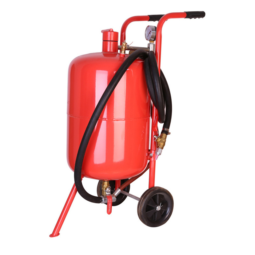 Small Removable Pressurized Straight Barrel Dry Sand Blasting Machine For Sand Blasting And Rust Removal