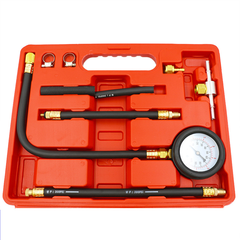 Universal Fuel Injection Gauge Pressure Tester Test Kit Car System Pump Tool,Psi Fuel Injection Pump Injector Tester