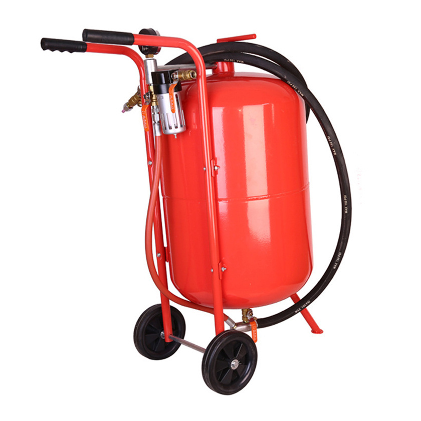 Small Removable Pressurized Straight Barrel Dry Sand Blasting Machine For Sand Blasting And Rust Removal