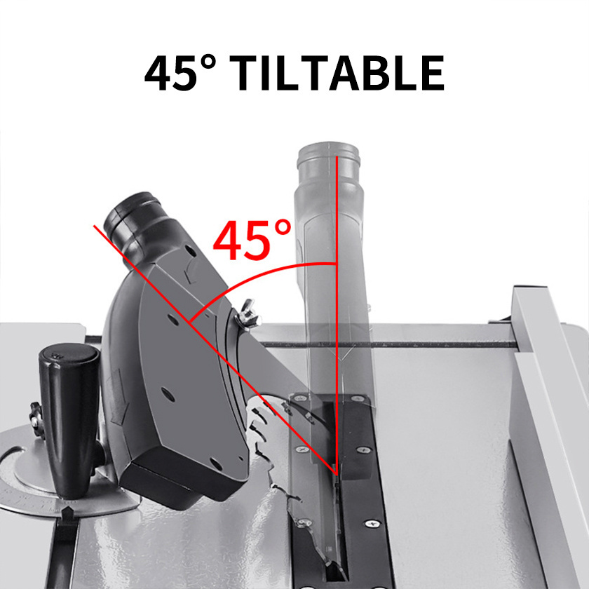 Portable household dust-free multifunctional electric sliding table saw wood cutting machine