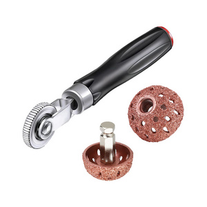 Press wheel grinding head roller car tire repair 3-piece set grinding head + press wheel