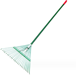 wooden leaf scoops,plastic hand rakes with steel tube handle,ergonomic large hand garden