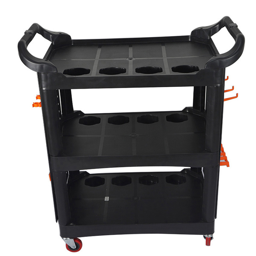 Car Detailing Three-layer trolley multi-functional cart storage tool cart