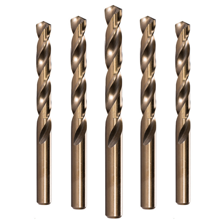 Industrial grade fried dough twist high speed steel Straight Shank Twist Drill For Hard Stainless Steel Drilling