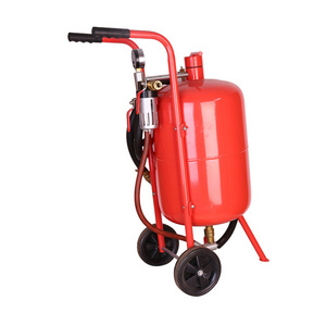 Small Removable Pressurized Straight Barrel Dry Sand Blasting Machine For Sand Blasting And Rust Removal