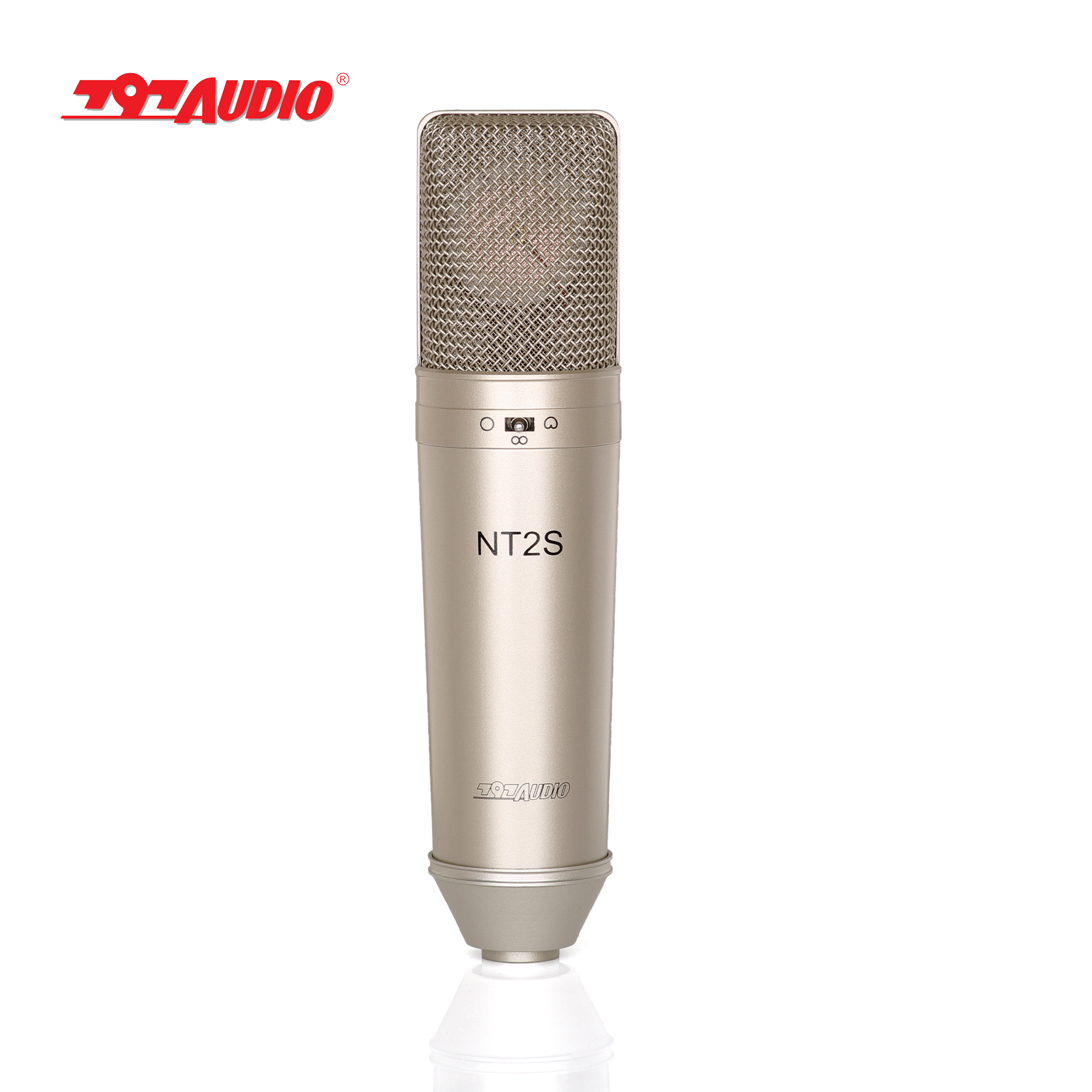 797AUDIO ACR01 Large Diaphragm XLR Noise Canceling Electret Condenser Microphone Gold Metal Wired 48V Singing Speaker Mic Kids