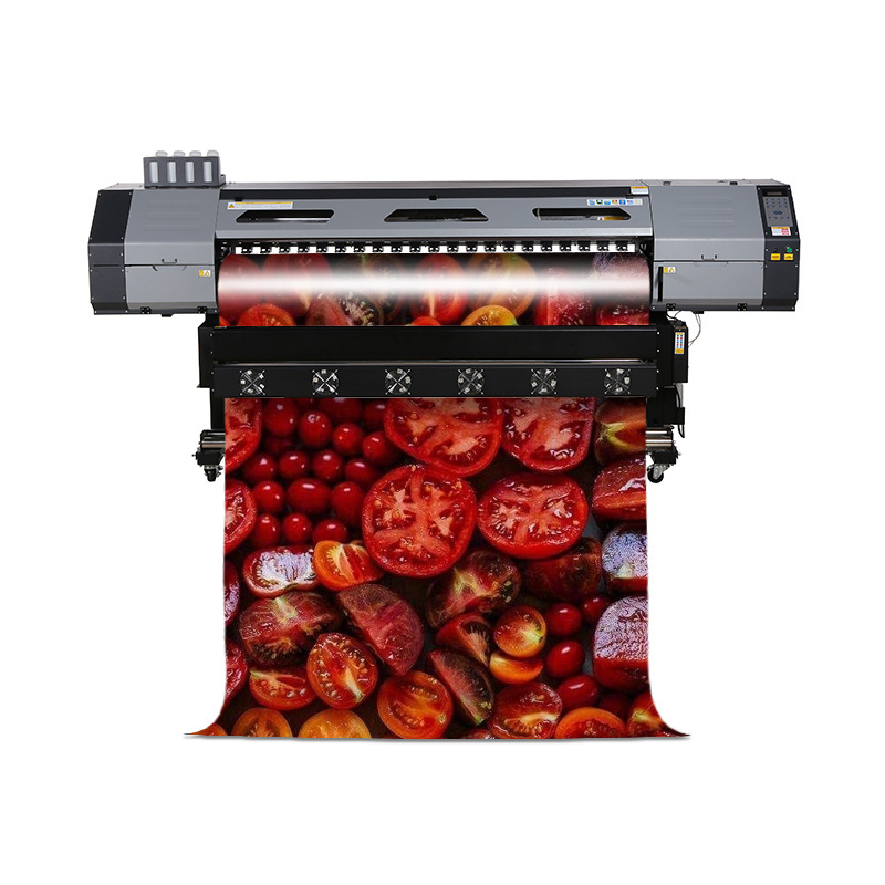 Hot sale 1.8m Eco Solvent UV Inkjet Printer Banner Advertisement Printing Digital Fabric Textile Sublimation Inkjet Printer