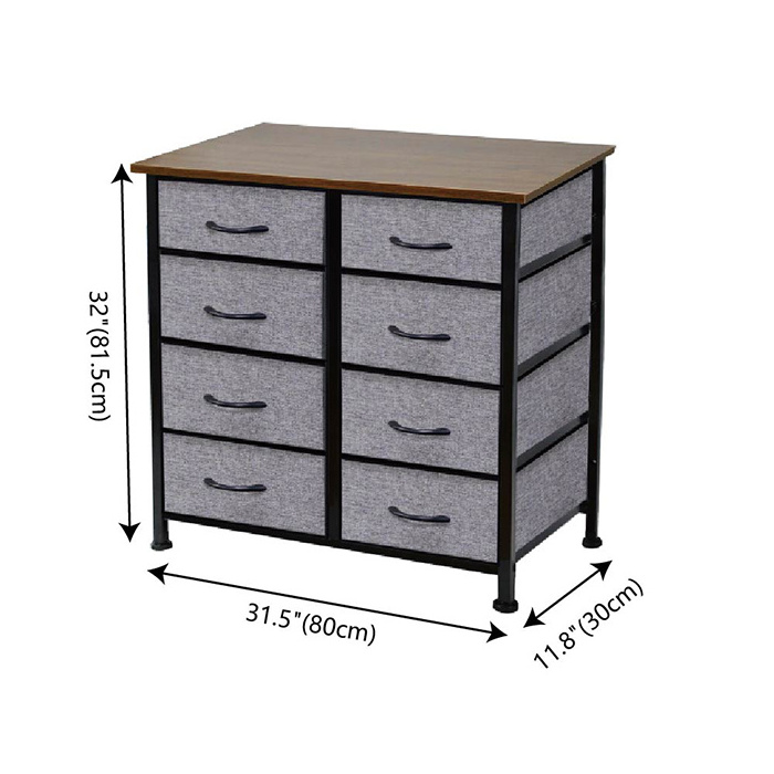 Fabric Storage Organizer MDF Board Dresser Storage Tower Dresser Storage Tower for Closet Bedroom