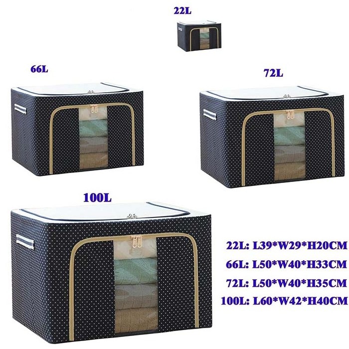 Large Capacity Clothes Storage Bag Clothes Storage Box Organizers for Blankets Under Bed Storage Container