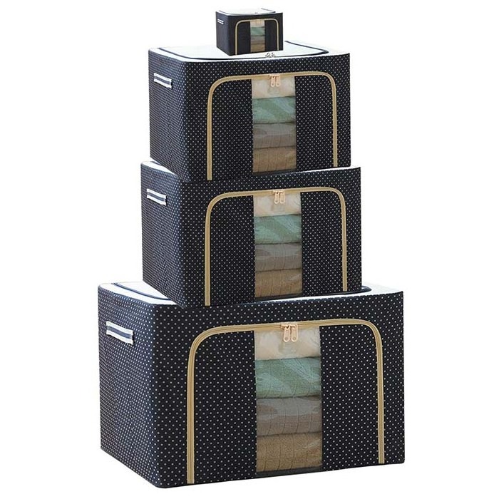 Large Capacity Clothes Storage Bag Clothes Storage Box Organizers for Blankets Under Bed Storage Container