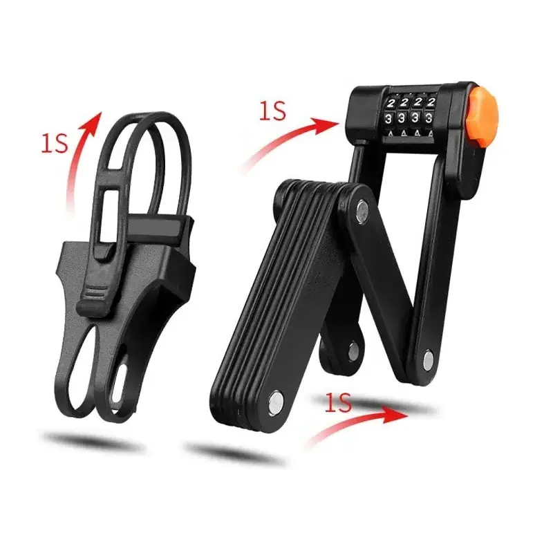 Manufacturer bike lock waterproof anti-theft bicycle lock bike portable Foldable Combination Joint bike lock