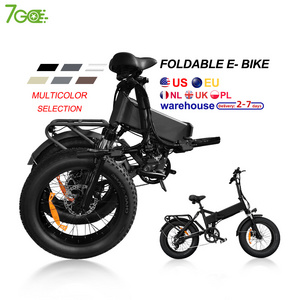 7Go 750w 15AH Ebike 20 inch portable E-Bike 7 Speeds City Road Adults folding electric bike ebike foldable bicycle motorcycles