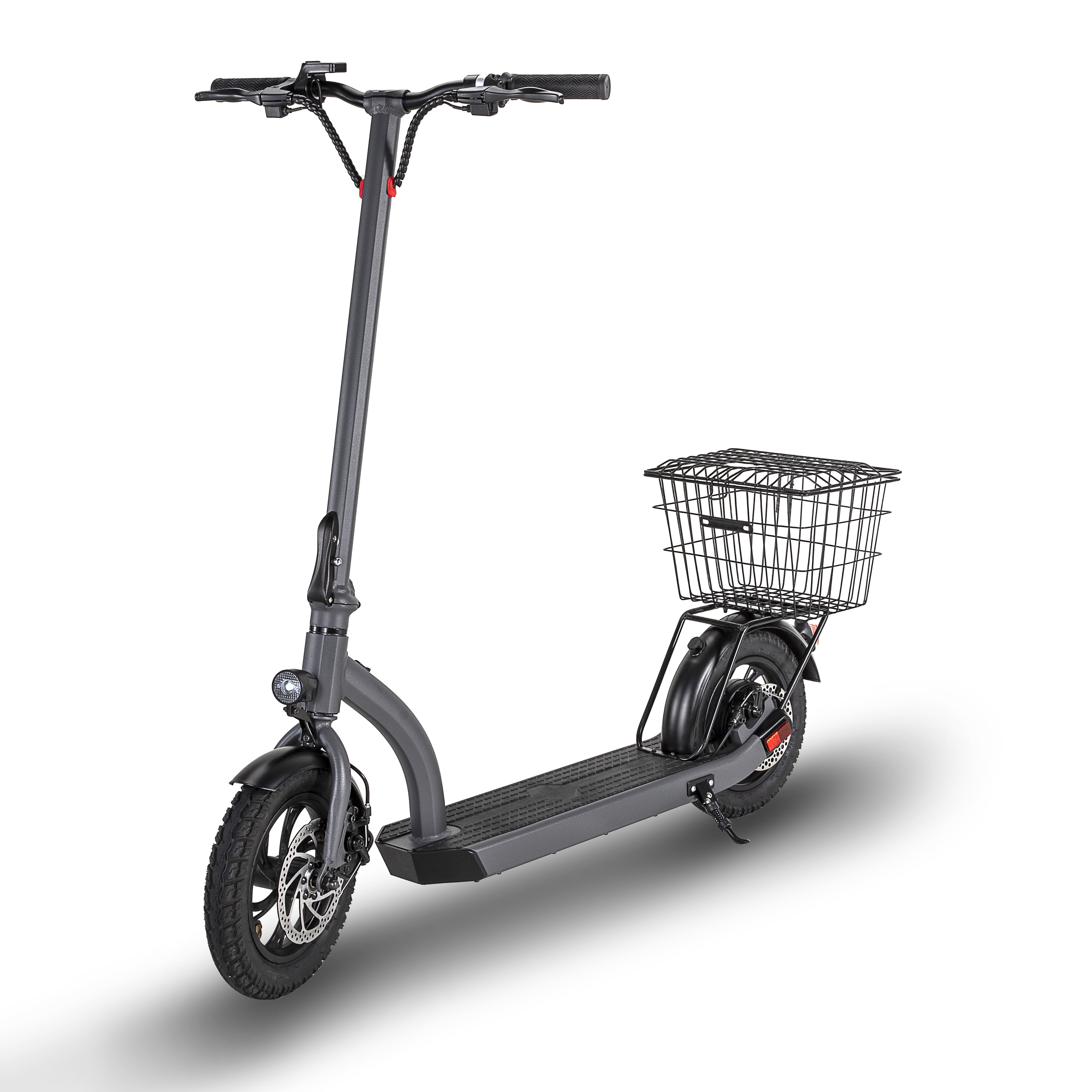 EU/US warehouse 12 inch big tires Fast Electric Scooter with basket 350W Unisex  manufacturers price electric scooter