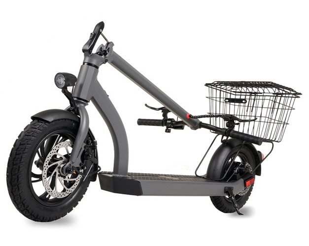 EU/US warehouse 12 inch big tires Fast Electric Scooter with basket 350W Unisex  manufacturers price electric scooter