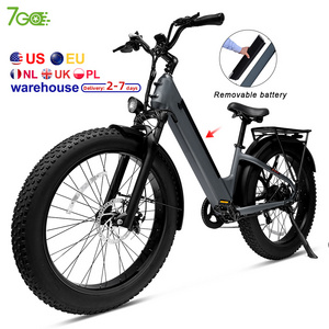 26"x4.0 step through Fat Tire ebike 1000w 750w 500w  48v e-bike Electrique Electric Mountain Bike bicycle 7speed E-Bike