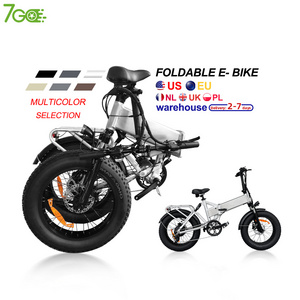 Eu Us Ca Uk Warehouse Sell Velo Electrique Adults City Off Road Bicycle 500W Dual Motor 20 Inch Fat Tire Folding Electric bike