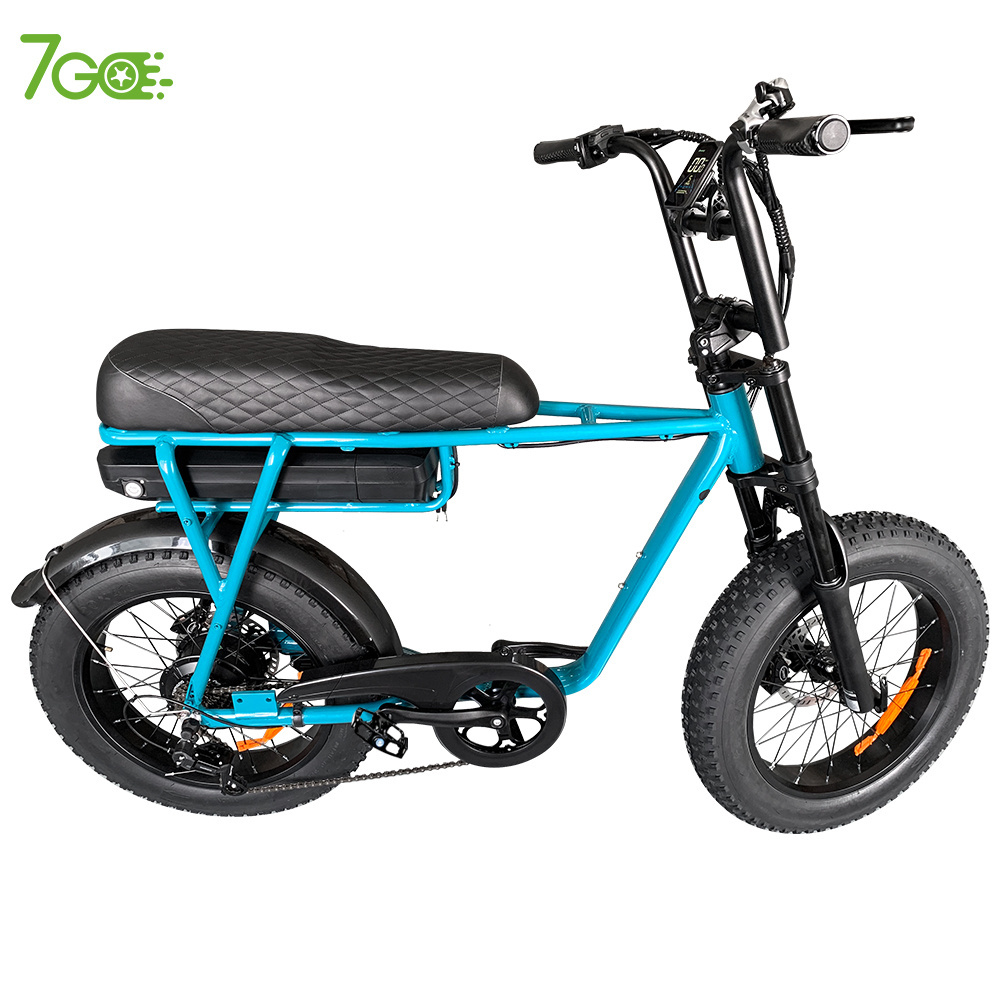 7Go 250w fat tire  Electric Bike 20inch Fat Tire E-bike  Urban Electric Bicycle 25km/h Adult Fatbike City Road Ebike