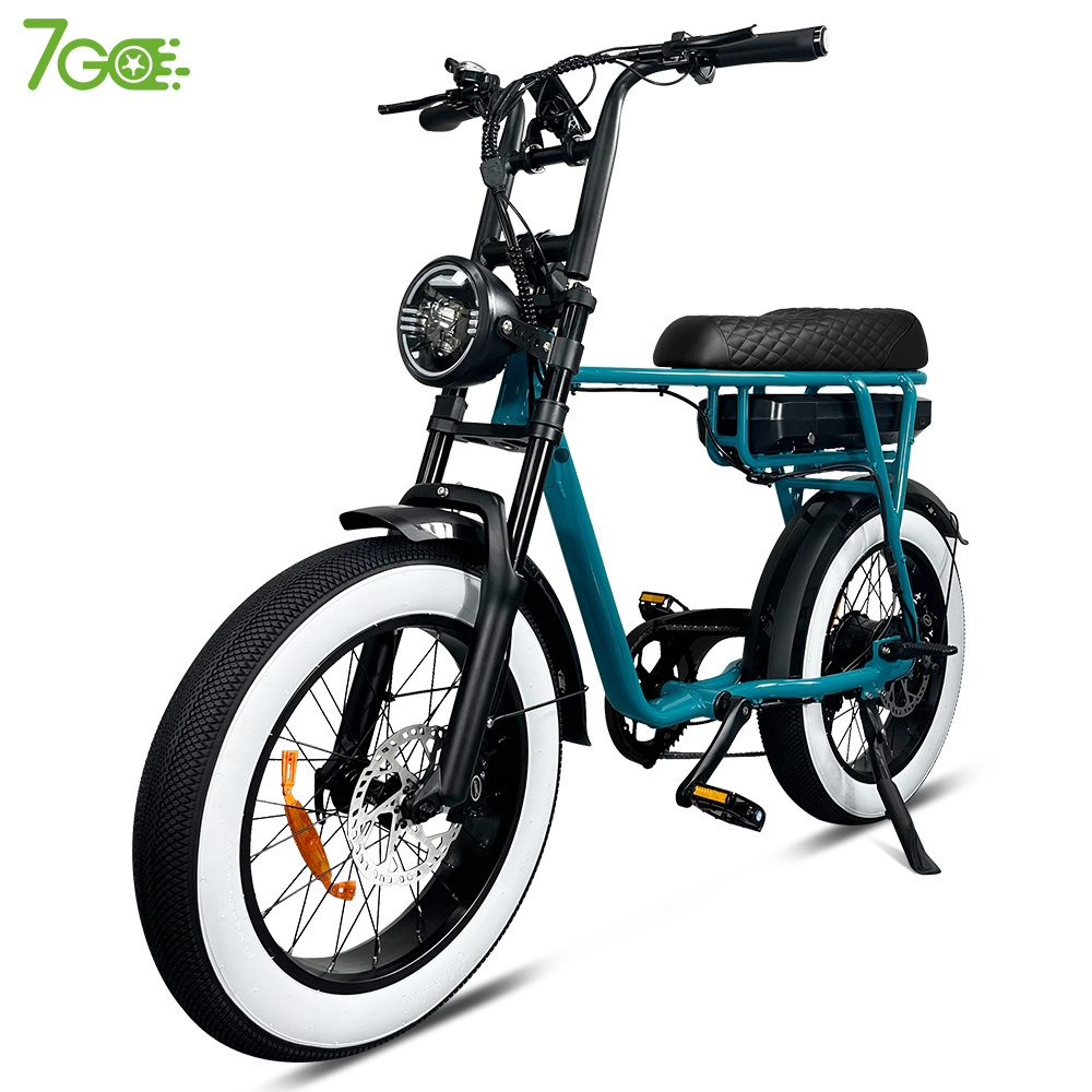 7Go 250w fat tire  Electric Bike 20inch Fat Tire E-bike  Urban Electric Bicycle 25km/h Adult Fatbike City Road Ebike