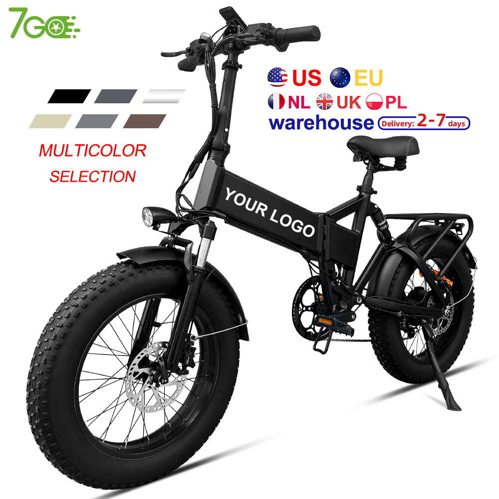 7Go 750w 15AH Ebike 20 inch portable E-Bike 7 Speeds City Road Adults folding electric bike ebike foldable bicycle motorcycles