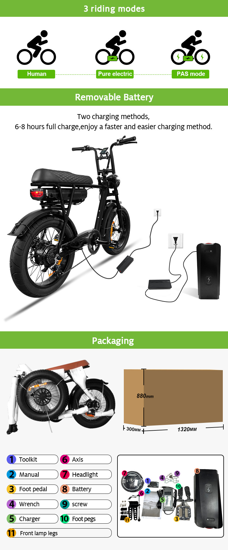 7Go EB4 EB2 fatbike bike EU warehouse Mountain E-bike Super Fat Tire 250W Electric fatbike go fast bike electric bicycle