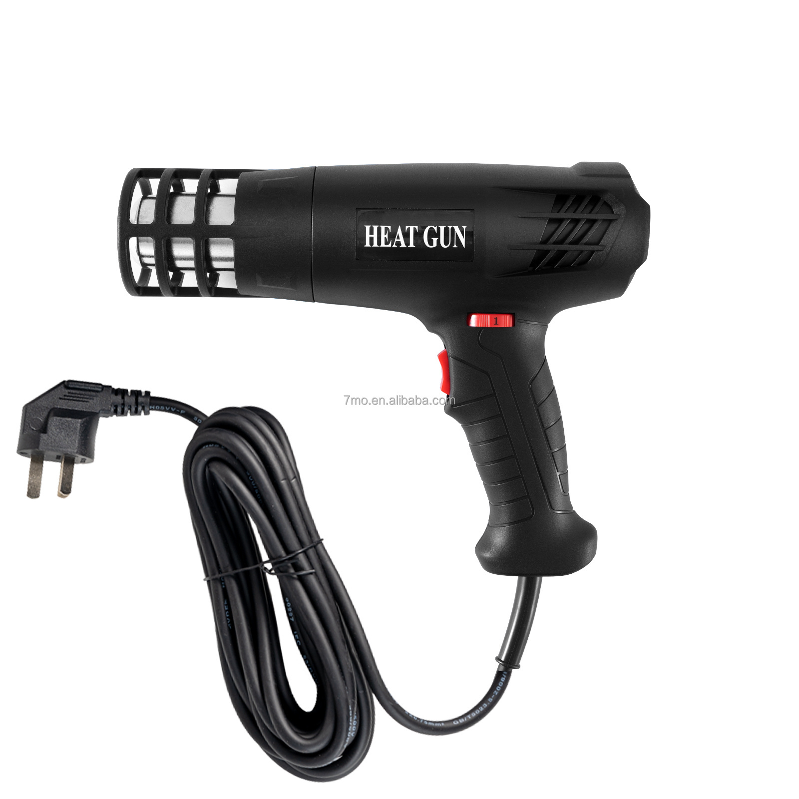 7mo 110V 5m Line Hot Air Gun High Temperature Car Wrapping Tool Heating Drying Gun Heat Gun