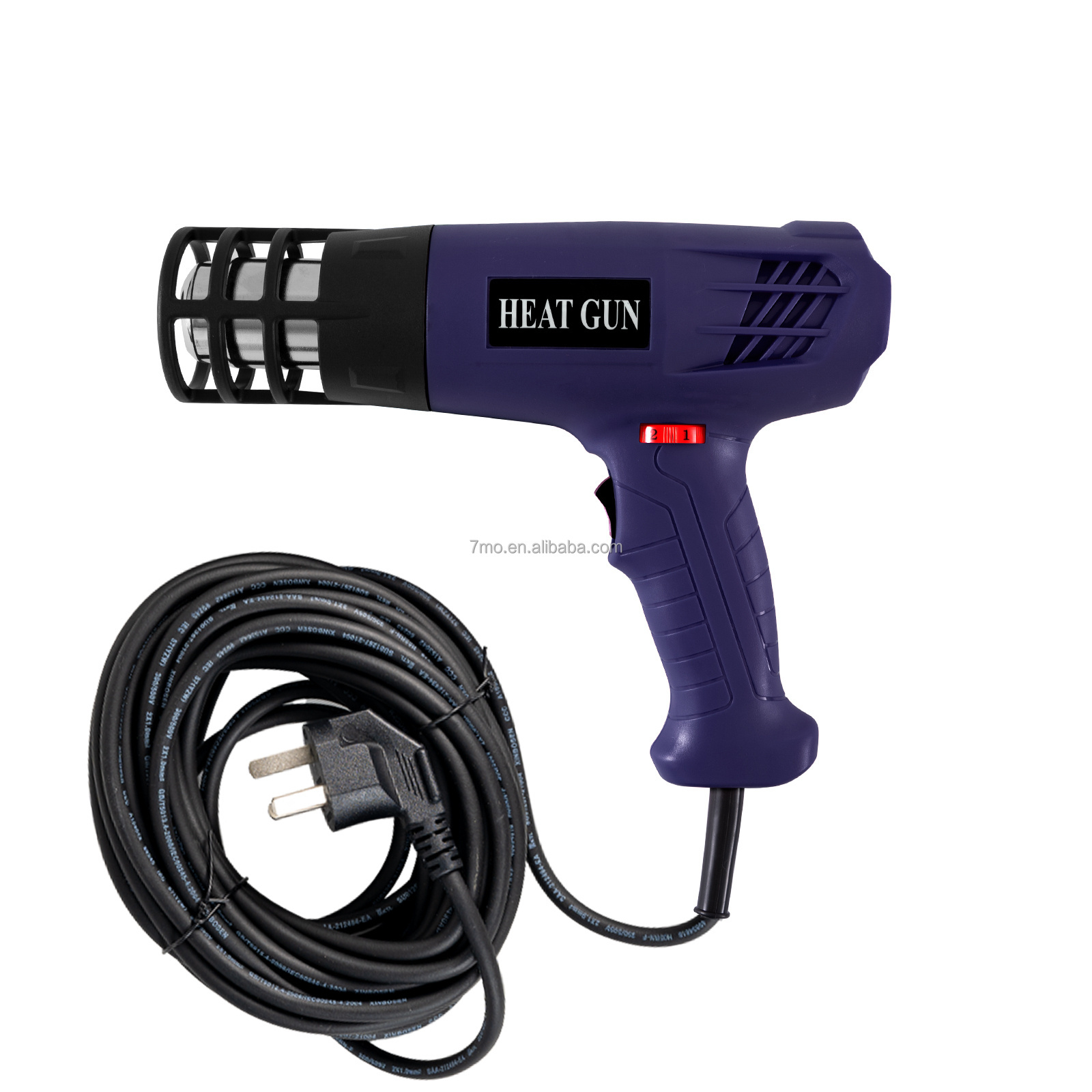 7mo Wholesale 220V 9m Wire Hot Air Gun 2000W Heat Gun Car Wrapping Tool Heating Drying Gun