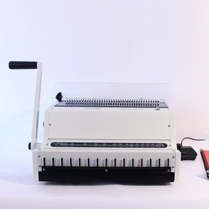 wholesale A4 F4 size paper 24 holes Plastic comb Clamp strap electric book wire o binding machine