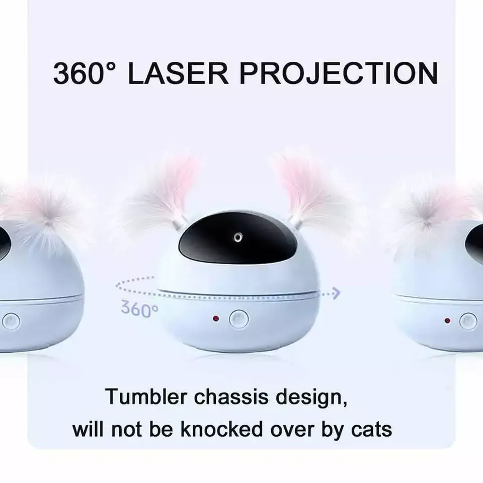 Interactive Pet Cat Toy Infrared Laser Stick Automatic Electric Cat Toys