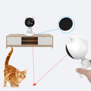 Kitten Shape Automatic Cat Laser Toy with Lithium Battery LED Red Laser Cat Toy