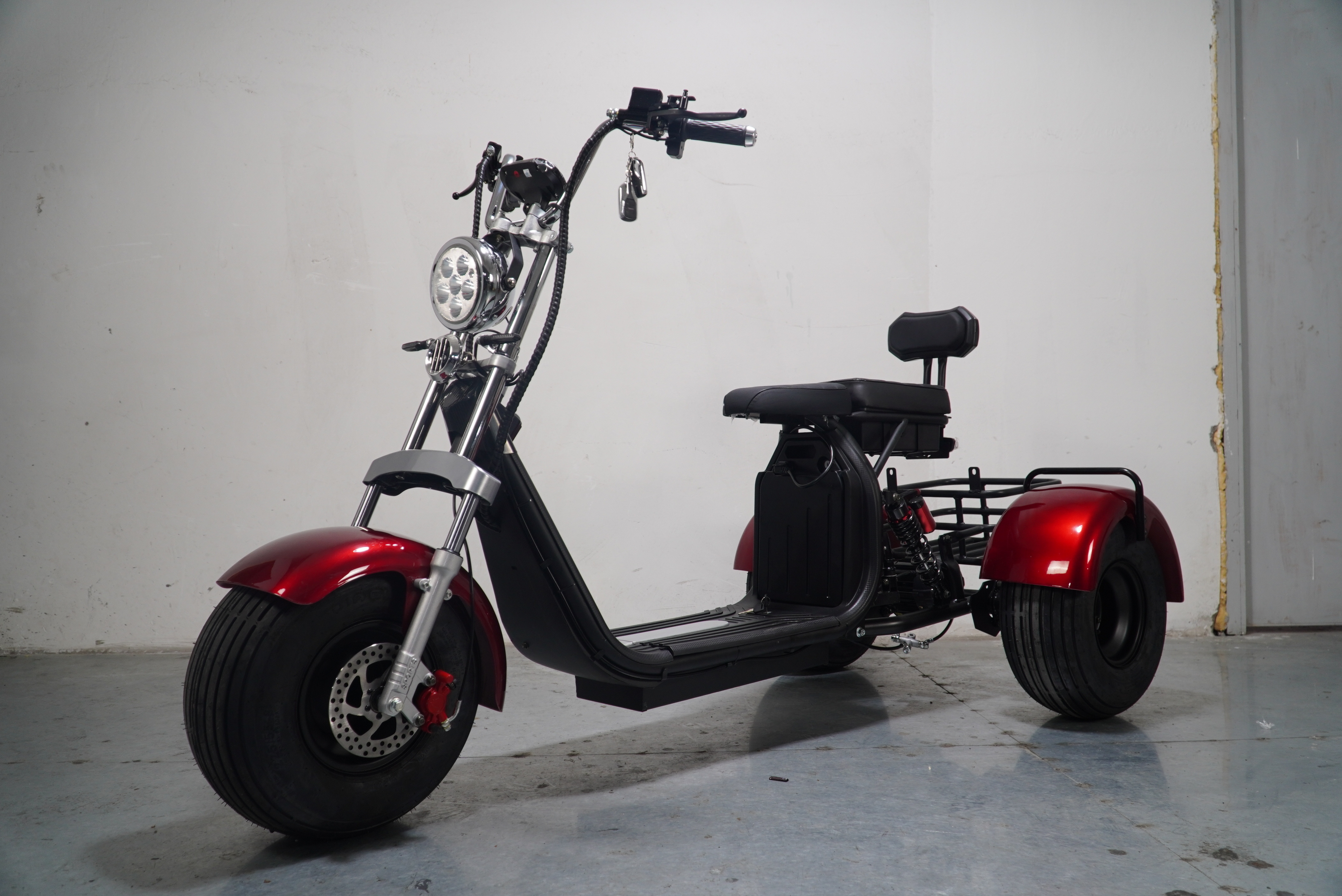 E Golf 3 Wheel Scooter Moped Tricycle Citycoco Trike