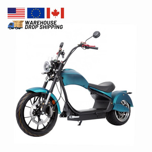 New Citycoco 3000w electric scooters moped motorcycles 4000w e chopper adult 17inch tyre without battery