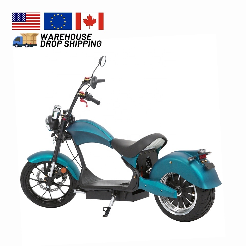 New Citycoco 3000w electric scooters moped motorcycles 4000w e chopper adult 17inch tyre without battery