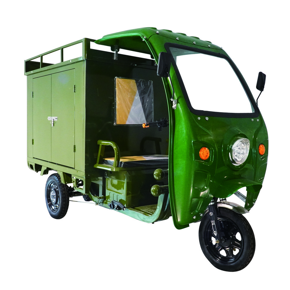 Green Electric Food Trucks for sale in China/Mobile Bar Trailers/Catering Trailer with Solar Power Tricycle Scooter EEC COC