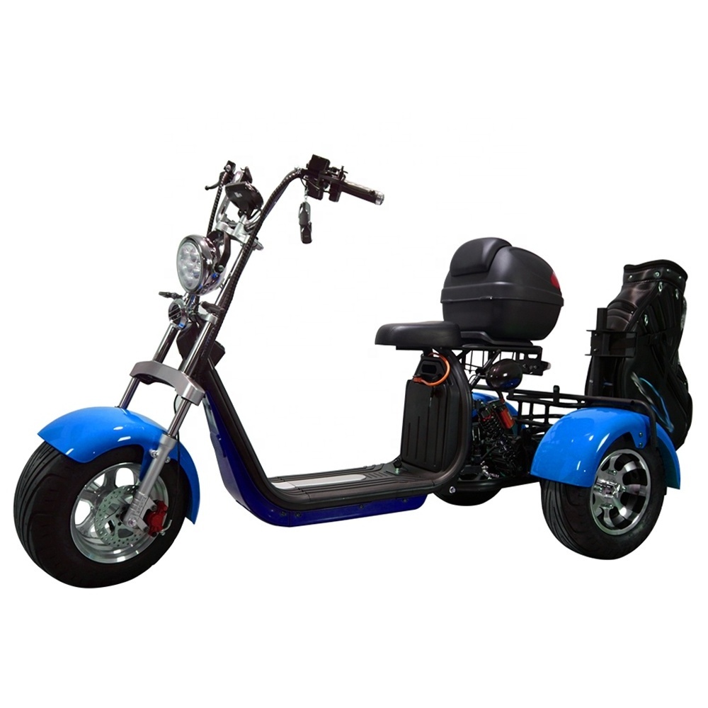 2022 New Style Cheap Off Road Electric Scooter 3 Wheel Tricycle Golf Scooter 2000w 3000w For Adult