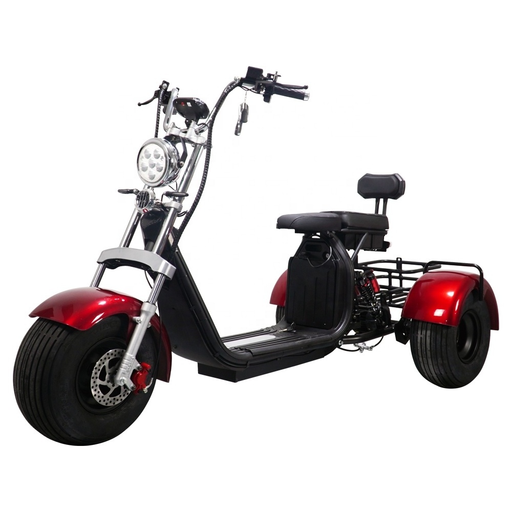 2022 New Style Cheap Off Road Electric Scooter 3 Wheel Tricycle Golf Scooter 2000w 3000w For Adult