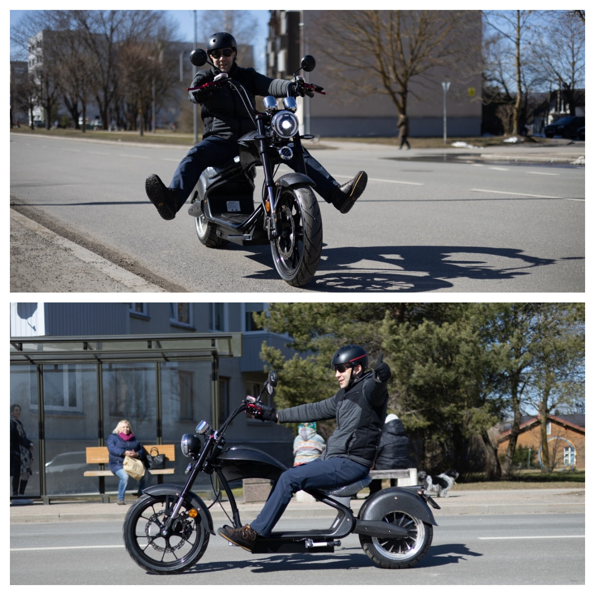 3000W 4000W Electric Citycoco Three Wheeler E Scooter Chopper With Side Car