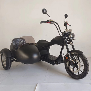 3000W 4000W Electric Citycoco Three Wheeler E Scooter Chopper With Side Car