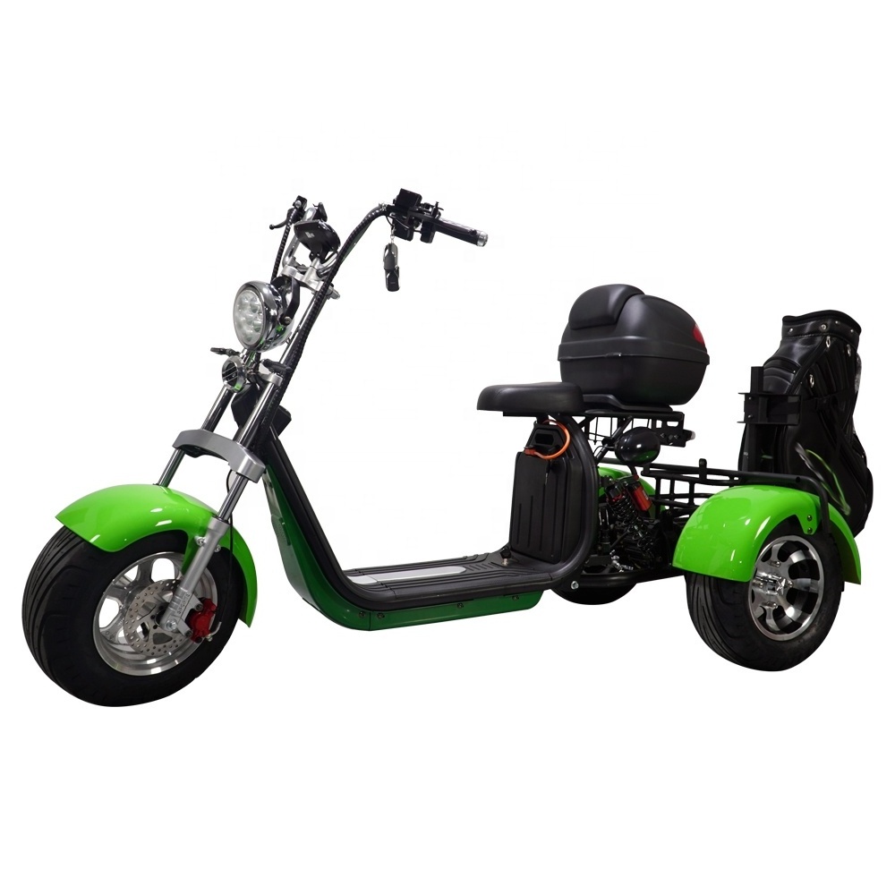 2022 New Style Cheap Off Road Electric Scooter 3 Wheel Tricycle Golf Scooter 2000w 3000w For Adult