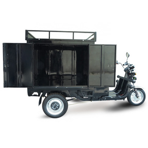 EEC Trike 3 wheel Electric Ice cream Truck Cargo Tricycle 500w 1000w 20AH Loading 800-1000kgs Tricycles with Cabin Solar Panel