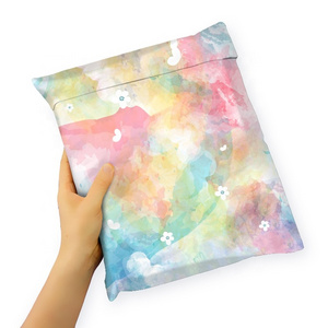 14.5x19 inch Mailing Bag Pink Cloud Design Express Courier Bags Mockup Plastic Self Adhesive Glue Poly Mailers Bag