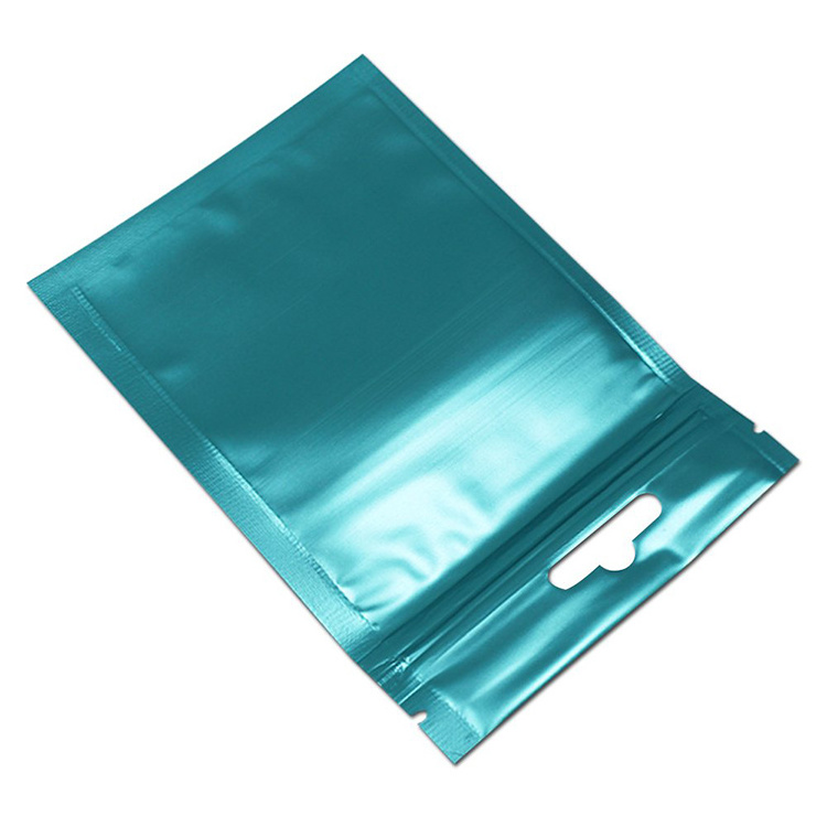 Clear Front Zip Lock Plastic Storage Bag Resealable Retail Poly ZipLock Bag With Hanging Hole Mylar Foil Jewelry Packages