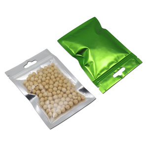 Clear Front Zip Lock Plastic Storage Bag Resealable Retail Poly ZipLock Bag With Hanging Hole Mylar Foil Jewelry Packages