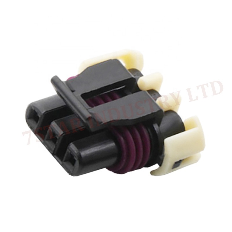 DJ7035Y-1.5-21  auto 3 pin black female wire harness plug connector with terminals 12059595 wire terminal connector