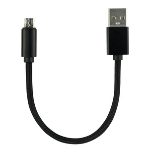 20cm Short Micro USB Cable Android Nylon Braided Sync and Fast Charging Cable for Samsung