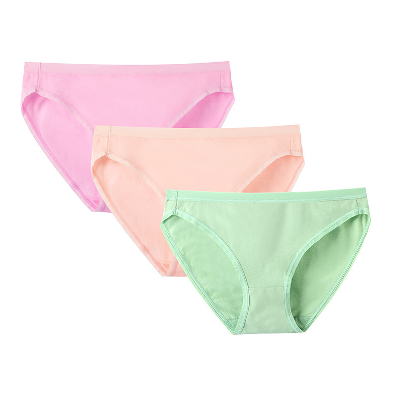 Wholesale Middle Waist Woman Seamless High Cut womens underwear lady panties Pure Cotton Under Wear Lady's Panties