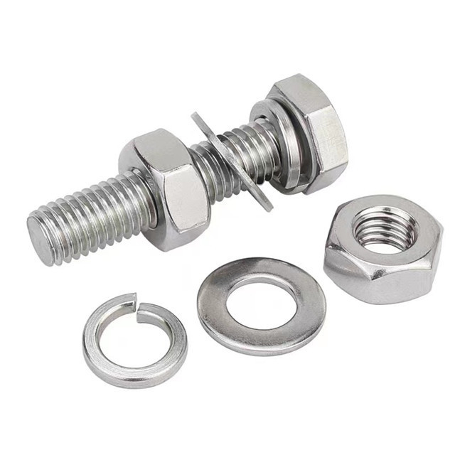 SS304  316 DIN 933/934 Hex Head Bolt /Flange Bolt DIN6921 M8