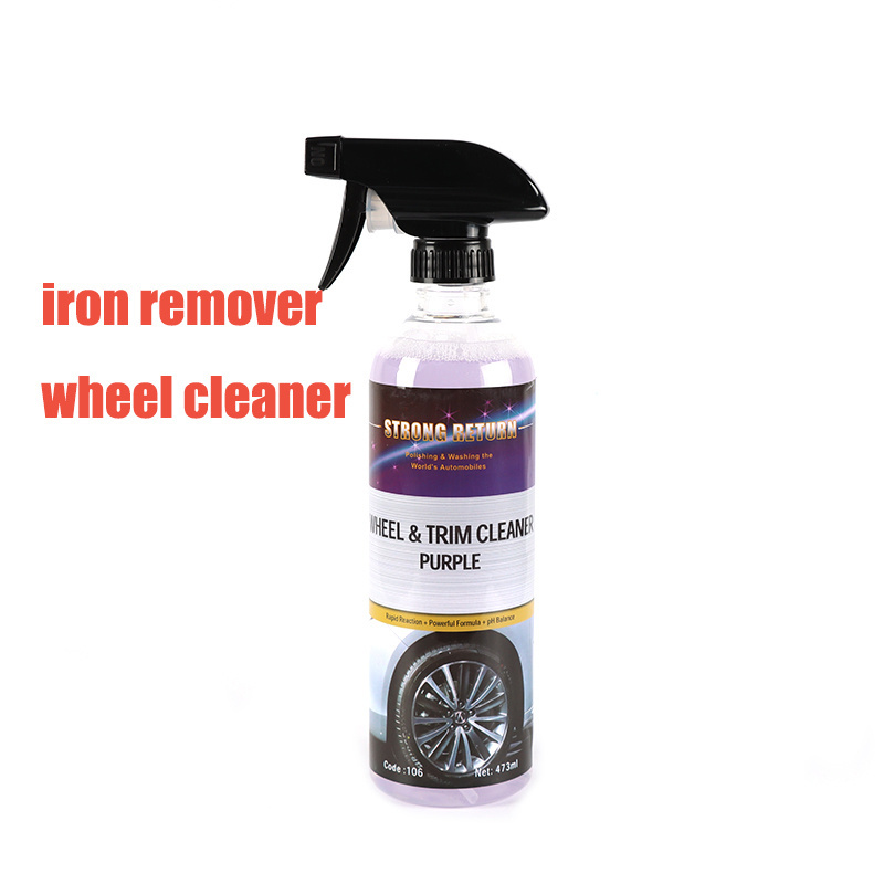 106 Auto Detailing Product Car Wheel Trim Hub Clean Iron Fallout Remover bleeding purple pH balanced iron remover wheel cleaner