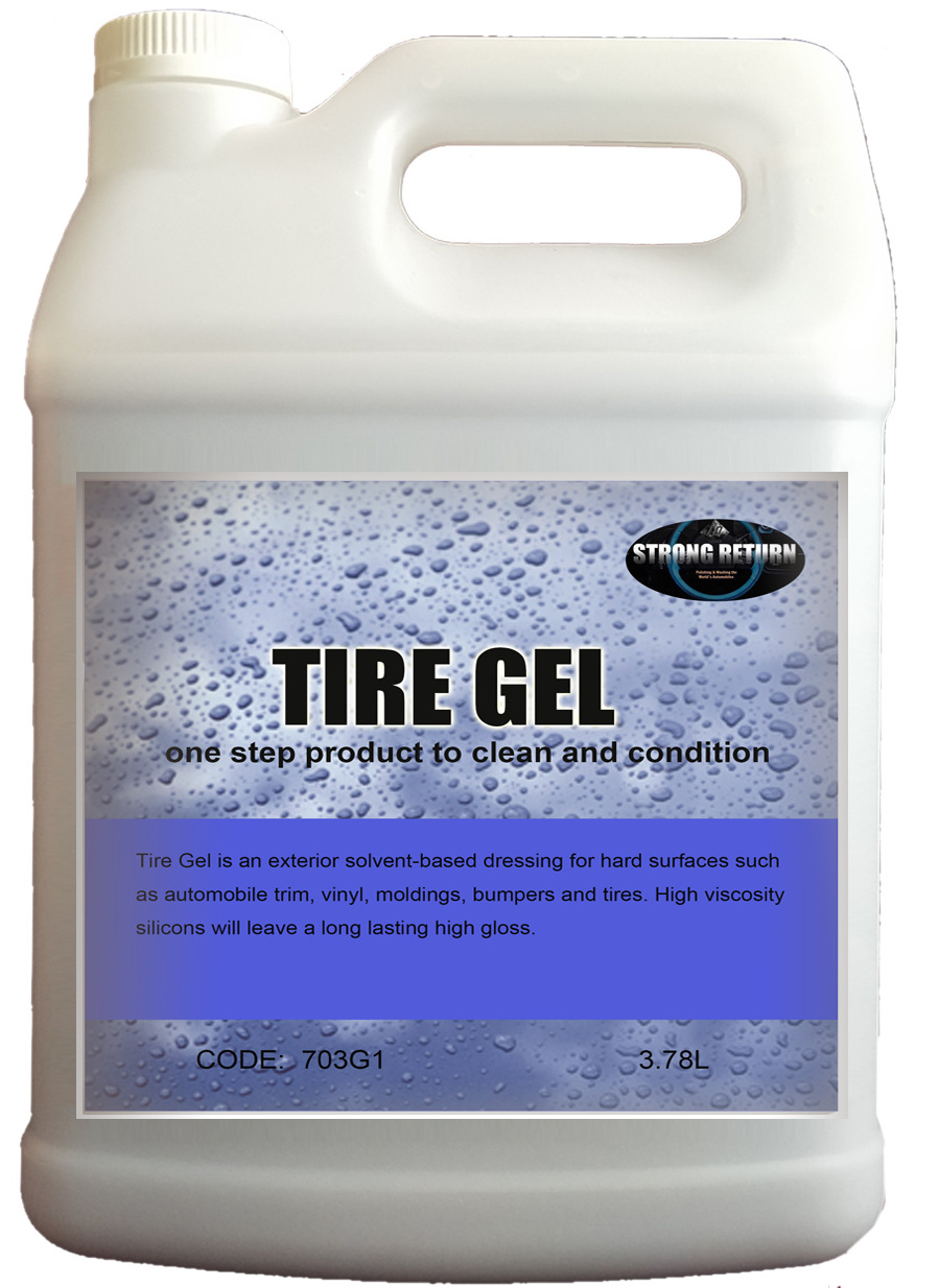 Hot sale factory price solvent based tire gloss gel cream oil based shine gloss tire gel coating