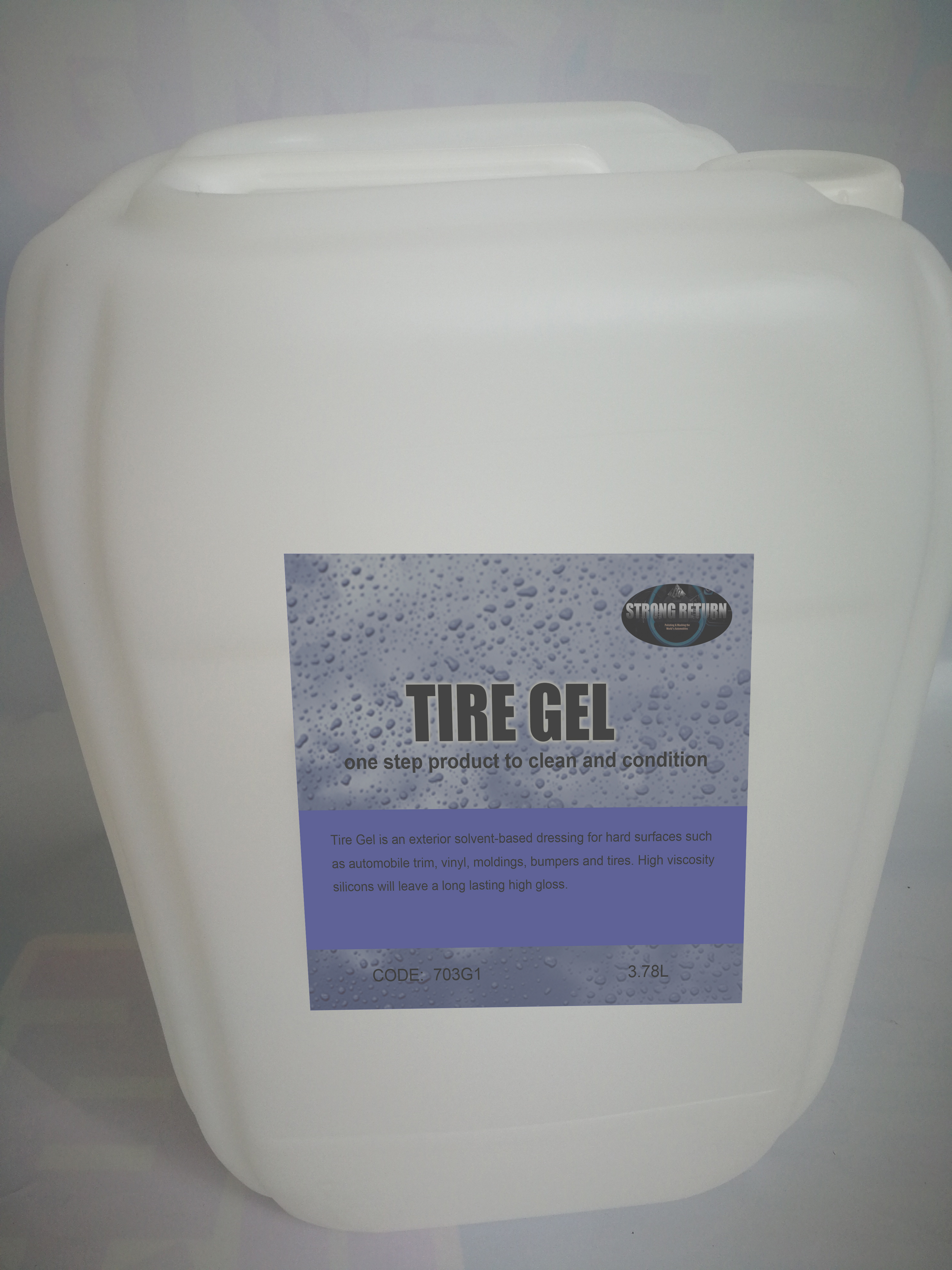 Hot sale factory price solvent based tire gloss gel cream oil based shine gloss tire gel coating