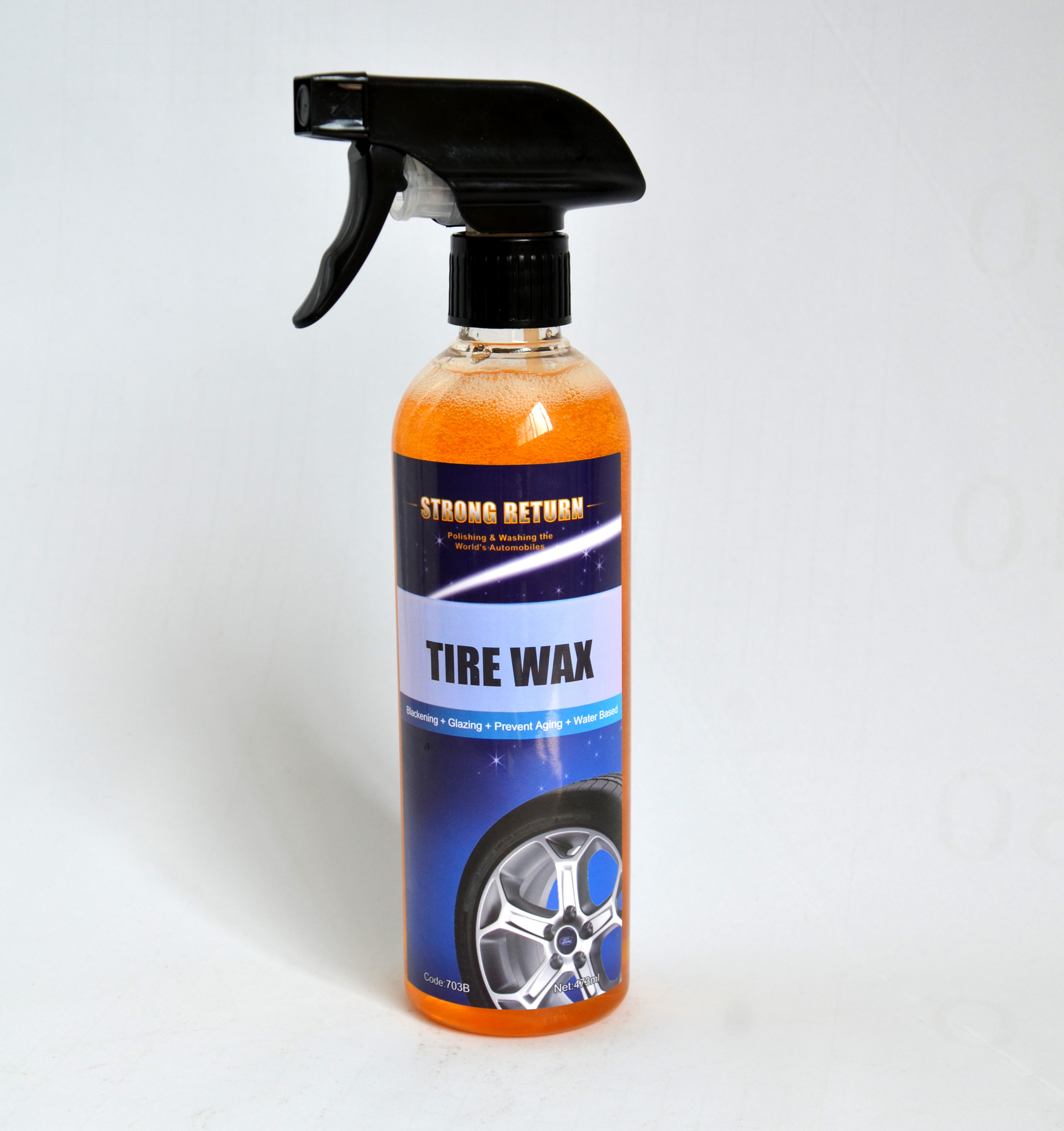 Water based  high shine tire dressing wax coating high shine tire wax for automobile tire gel coating